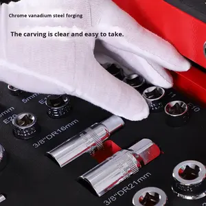 عربة أدوات ورشة إصلاح السيارات بـ 7 أدراج من الفولاذ الكروم فاناديوم متينة مع مفتاح سداسي متوفرة بتصميم حسب الطلب - Product Image 2