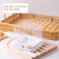 Fourniture directe par l'usine à bon prix Boîte à dessert jetable à emporter de qualité alimentaire Boîtes à gâteau mousse anti-buée de qualité alimentaire