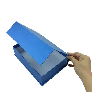 luxury personalized customized logo orange shipping flip foldable packaging paper gift box with magnet attractive