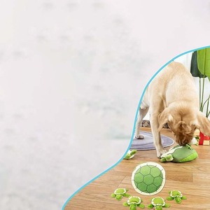Jouet pour chien Eek Squeaky Puzzle interactif Jouet pour chiot en peluche Tortue (coquille + 5 tortues)-Jouet à mâcher pour animaux de compagnie - Product Image 3