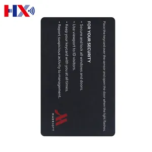 高性能人気ホテルミニカードPVC電子RFIDルームホテルキーカード
