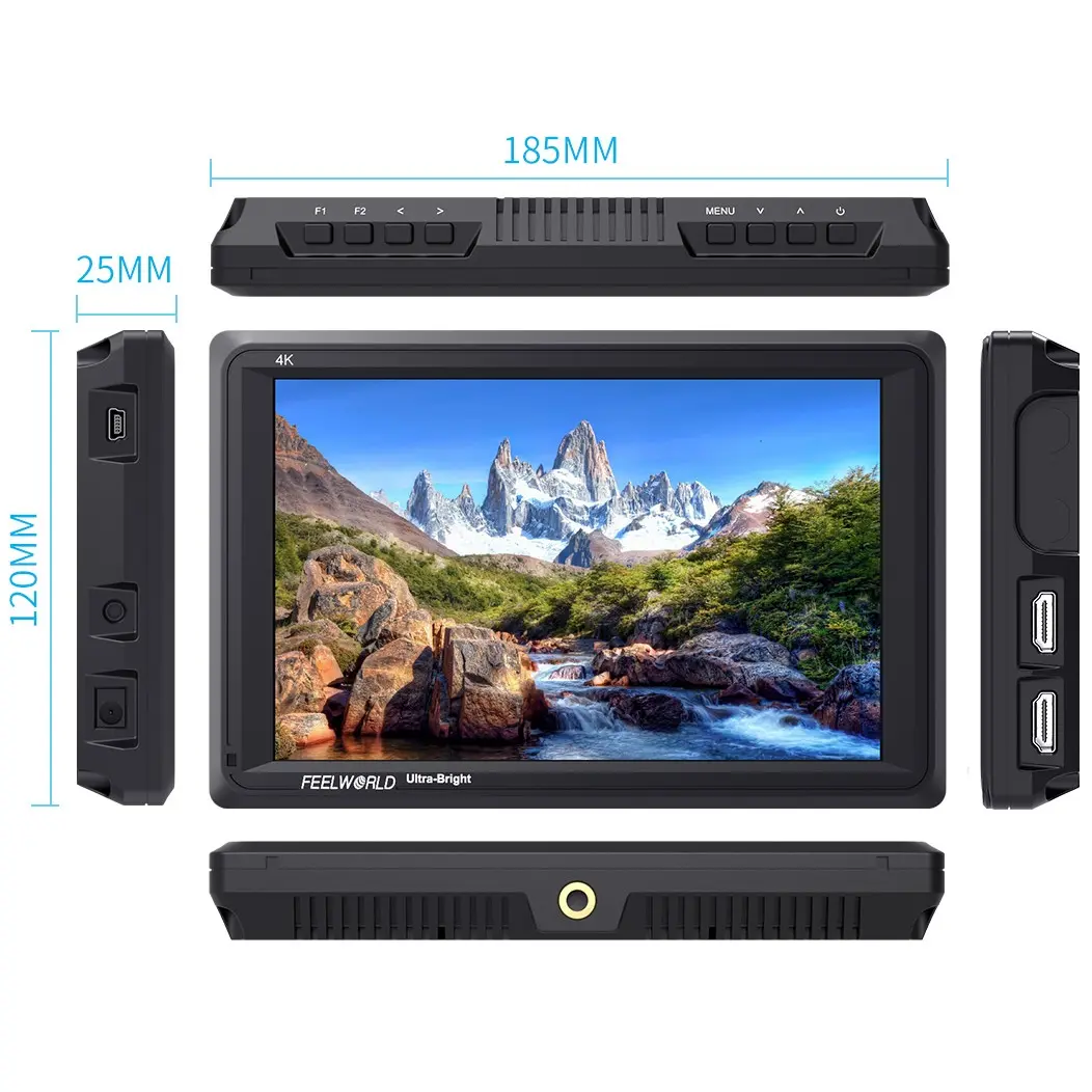 FEELWORLD FW279 7 Inch 2200nit Daylight Viewable HDM Field Monitor 1920X1200 IPS Panel for Shooting Outside Camera Field Monitor