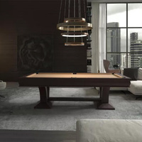 Table de billard de compétition haut de gamme en bois massif et ardoise de 9 pieds pour les clubs