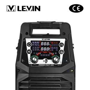 Soudeuse à onduleur IGBT LEVIN PMCT-205 |   Machine à <span class=keywords><strong>souder</strong></span> portable 6-en-1 <span class=keywords><strong>MIG</strong></span> Pulse/Manuel/Synergie MMA HF <span class=keywords><strong>TIG</strong></span> <span class=keywords><strong>Plasma</strong></span> Cutter 205A - Product Image 1