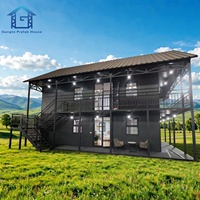 Maison préfabriquée personnalisable de 2 chambres, 1 salle de bain entièrement équipée, cuisine, maison mobile extensible de 40 pieds, maison pliable, espace de coworking