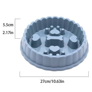 Mangkuk Makan Anjing Plastik PP Multi Warna Oranye Desain Bulat untuk Perlengkapan Kesehatan Hewan Peliharaan - Product Image 2
