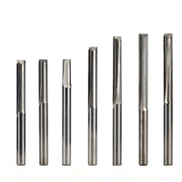 Fraises droites pour bois, 10 pièces, OEM, pour travail du bois CNC, diamètre 3,175 mm, 4 mm, 6 mm, 8 mm, Caride, 2 flûtes, entièrement rectifiées, angle d'hélice 25°