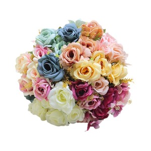 Flores Artificiales de <span class=keywords><strong>Hortensia</strong></span> y Peonía de Estilo Europeo para Decoración del Hogar, Sala de Estar, Mesa y Mesa de Centro, Flores de Plástico - Product Image 5