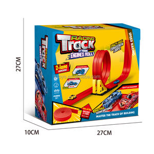 LK Giocattoli per Bambini, Pista da Corsa Flessibile Bestseller, 5M di Lunghezza, Doppia Corsia con 4 Auto e Ventose - Product Image 4