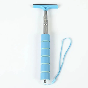 Limpiador telescópico de espejos retrovisores – Raspador de nieve y hielo para parabrisas, escobilla limpiaparabrisas para espejos laterales – Escobilla y cepillo de doble cara – - Product Image 1