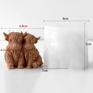 Molde para Velas con Forma <span class=keywords><strong>de</strong></span> <span class=keywords><strong>Vaca</strong></span> Highland, Molde 3D para Velas <span class=keywords><strong>de</strong></span> <span class=keywords><strong>Vaca</strong></span>, Adecuado para Hacer Velas, Decoración <span class=keywords><strong>de</strong></span> Pasteles <span class=keywords><strong>de</strong></span> <span class=keywords><strong>Fondant</strong></span> y Chocolate, Resina Epoxi - Product Image 6