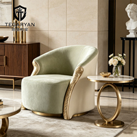 Ensemble de canapés en velours de haute qualité, élégant et moderne, meubles de salon de luxe, canapé simple, fauteuil vert et doré