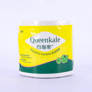 Papier toilette Queenkale doux 4 plis, rouleau de papier hygiénique en pâte de bois vierge, biodégradable, absorbant, vente en gros - Product Image 6