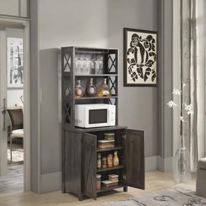 Oem Sang Trọng Cao Bằng Gỗ Rượu Vang Tủ Tự Chọn Tủ Rượu Vang Thanh Cho Phòng Khách Phòng Ăn Hoặc Nhà Bếp - Product Image 3