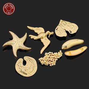 Botones Metálicos con Vástago, Botones Personalizados con Formas Irregulares de Concha, Logotipo Grabado, Decoración de Concha de Pescado para Ropa - Product Image 2