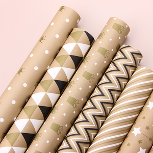 High Quality Wholesale 80g Christmas Kraft <b>Paper</b> <b>Tissue</b> 43*300cm Gift Luxury Custom Packaging <b>Wrapping</b> <b>Paper</b> Roll - Product Image 3