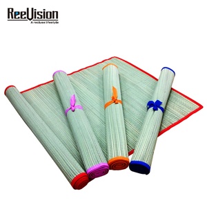 Tapis <span class=keywords><strong>de</strong></span> <span class=keywords><strong>plage</strong></span> en <span class=keywords><strong>paille</strong></span> roulée pas cher, résistant aux intempéries, facile à transporter, naturel, écologique, pour le surf et le camping - Product Image 1