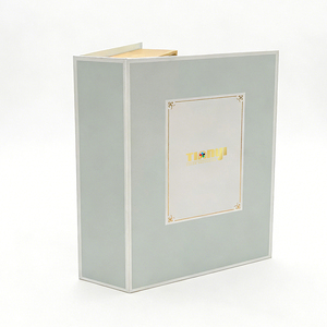 Caja Rígida Tipo Libro con Cierre Magnético Premium, con Inserto de Terciopelo Personalizado, Empaque Cosmético <span class=keywords><strong>para</strong></span> Frascos de Aceite Esencial y Suero - Product Image 3