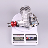 Moteur à essence monocylindre RCGF 35cc à refroidissement par air avec échappement arrière pour avion RC, en métal, pour véhicules RC à deux temps