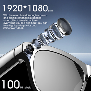 LIGE BWXKOENPro AI Gafas con cámara Traducción de voz inteligente Respuesta Llamada Música Gafas de sol Grabación de video Gafas inteligentes - Product Image 2