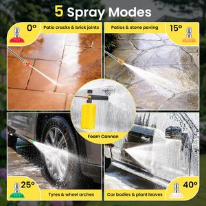 Pompe à eau haute pression portable pour usage domestique 220V, machine de lavage de voiture, machine de nettoyage puissante - Product Image 6