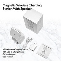 Produits phares : Station de charge sans fil rapide 15W, support de charge 4-en-1 pour haut-parleur, iPhone, Apple Watch, ordinateur portable PD