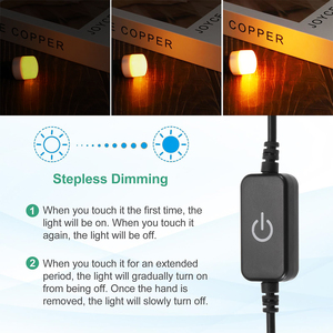 ESANN Max 144W単色調光コントローラーDC 12VブラックDCミニ<span class=keywords><strong>LED</strong></span>調光タッチスイッチ - Product Image 4