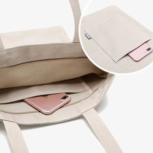 DLBZ - Bolsa de Compras de Lona Personalizada al por Mayor, Elegante, Ecológica, con Múltiples Bolsillos, Asa de Cuerda con Cremallera, Reciclable - Product Image 3