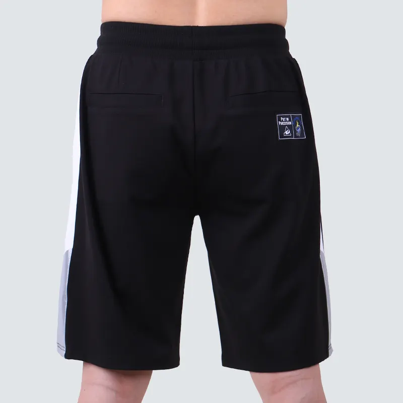 Shorts esportivos unissex para academia, camisa de malha com logotipo personalizado, novo design, com bordado livre e respirável, shorts de basquete para homens