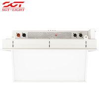 150W Motorisiertes Klapp-LED-Softlight 600 LEDs 3200-5600K CRI95 DMX512 0-90° Neigbare Einbauplatte für TV-Studio Live-Stream-Raum