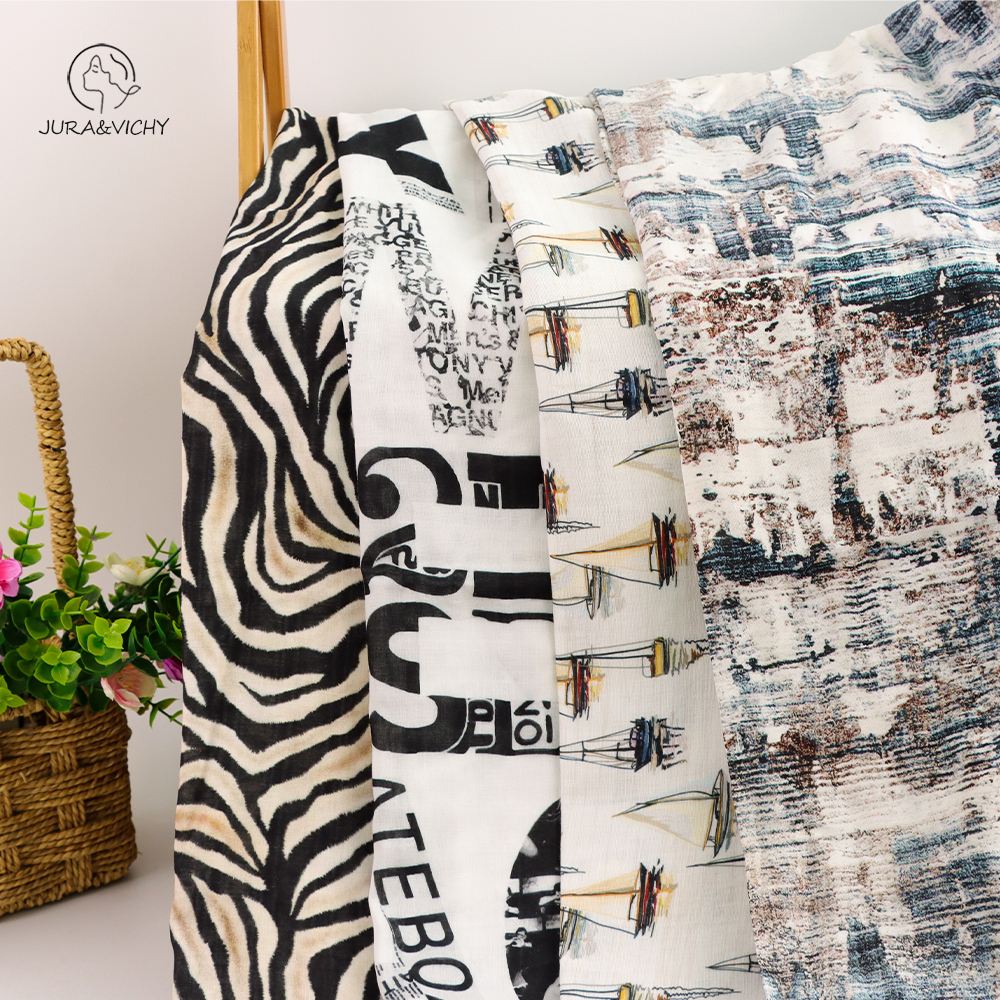 Organic Bamboo Cotton Print Swaddle Blanket Breathable Bath Towel Wrap and Muslin Fabric for Boys and Girls
