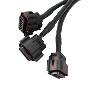 Bộ dây dẫn điện ô tô tùy chỉnh chất lượng cao với lớp bảo vệ ống gợn sóng và nhiều đầu nối - Product Image 2