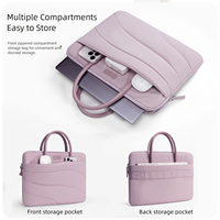 Sacs pour ordinateur portable en nylon imperméable de 13 pouces, pochettes pour ordinateur portable Macbook de 13, 14 et 15 pouces, housse pour ordinateur portable rembourrée