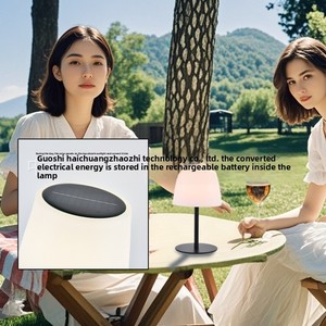 Lampada da Tavolo LED Solare per Esterni, Stile Nordico, <span class=keywords><strong>RGB</strong></span>, Impermeabile, Ricaricabile, Decorativa per Ristoranti e Campeggio - Product Image 3