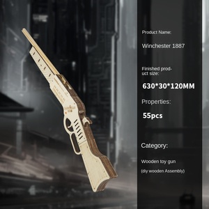 Ban Nhạc Cao Su Bằng Gỗ Súng Winchester 1887 Mô Hình <span class=keywords><strong>3D</strong></span> <span class=keywords><strong>3D</strong></span> Câu Đố Mô Hình Giáo Dục Xây Dựng Khối Đồ Chơi <span class=keywords><strong>Csgo</strong></span> - Product Image 2