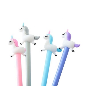Promosyon hediye unicorn jel kalem 0.5mm mürekkep plastik kawaii jel kalem çocuklar için - Product Image 4