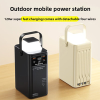 Outdoor-Powerbank für Camping, Telefon und Tablet, PD 3.0 Schnellladung, 80000 mAh Hochkapazitäts-Powerstation für Kleingeräte