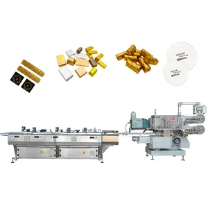 Multi function automatic flow aluminized paper sticks packing machine for small candy