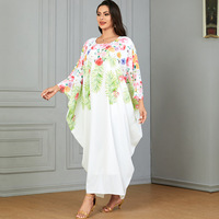 3861 Style modeste été Robe ethnique imprimé couleur unie Robe Abaya pour les femmes musulmanes moyen-orient Style arabe ODM pour Eid