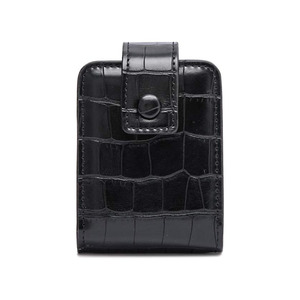 נרתיק איפור נייד מעור PU עם לוגו בהתאמה אישית, מראה מובנית, סגירה מגנטית, נרתיק קוסמטיקה מיני נייד - Product Image 3