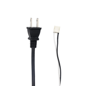 Cable de Alimentación <span class=keywords><strong>IEC</strong></span> C13 de 2 Pines Estándar Japonés, JIS C 8303 con Certificación PSE, H05VV-F, Cable de Repuesto para Monitor de Computadora y TV, Blanco y Negro - Product Image 3