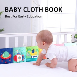 Cadeau pour bébé Jouets visuels froissés pour faire du bruit <span class=keywords><strong>Livre</strong></span> souple pour bébé Stimulation visuelle du ventre <span class=keywords><strong>Livre</strong></span> en tissu sensoriel de <span class=keywords><strong>6</strong></span> à 12 <span class=keywords><strong>mois</strong></span> - Product Image 3