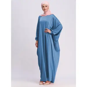 Оптовая продажа, новинка, модная скромная мода, Рамадан с длинным рукавом, Лидер продаж, женская одежда, мусульманское платье макси, абайя, необычный Дубайский кафтан T12701X