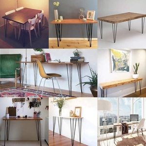 Jambes en épingle à <span class=keywords><strong>cheveux</strong></span> En Gros En Métal Meuble TV Fin Table Meubles Jambe Noir Satiné 3 Tige 30 Pouces En Acier en métal en Épingle À <span class=keywords><strong>Cheveux</strong></span> Table jambes - Product Image 6