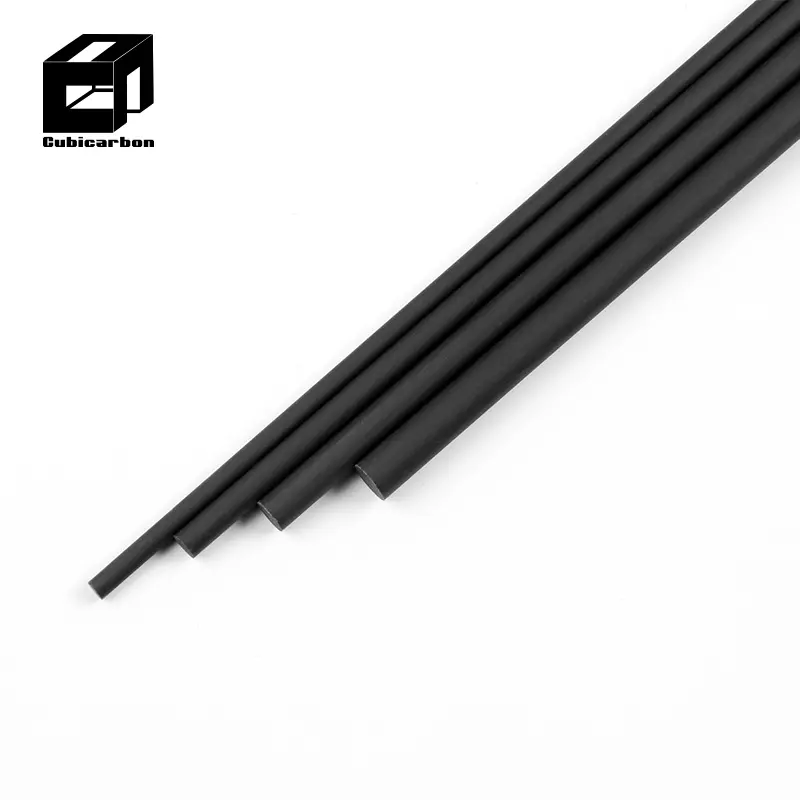 Factory direct carbon fiber rod 3mm 4mm 5mm 10mm 20mm carbon rod glossy or matte black rod