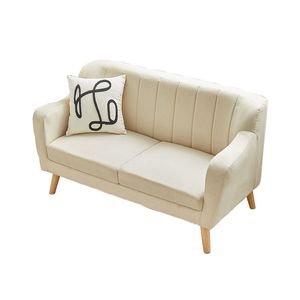 Sillón de Tela de Lino y Algodón Nórdico, para Apartamentos Pequeños, Sala de Estar, Dormitorio, Balcón, Casa de Alquiler, Estilo Japonés, Asiento Individual o Doble - Product Image 3