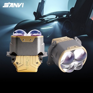 Objectif de projecteur LED Sanvi L400S d'occasion à haute luminosité pour rénovation/amélioration automobile 6000K 12V, ajustement universel facile - Product Image 2
