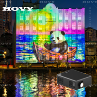 Proyector Láser HOVY 3D para Mapeo de Exteriores, Proyección en Paredes de Edificios Grandes, 38000 Lúmenes, Proyector de Video, Software de Proyección