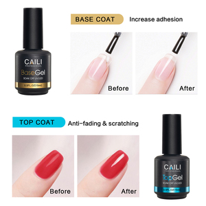 15ml Nail Art cao su cơ sở Gel sạch miễn phí độ nhớt tốt rõ ràng cơ sở coat cho Salon & DIY sử dụng - Product Image 3