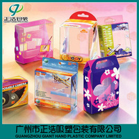 Boîtes d'emballage en PET recyclé transparentes personnalisées en gros, boîtes à jouets en plastique thermoformé, impression sérigraphique par transfert thermique